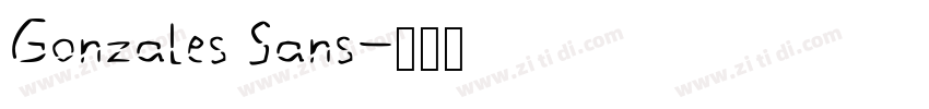 Gonzales Sans字体转换